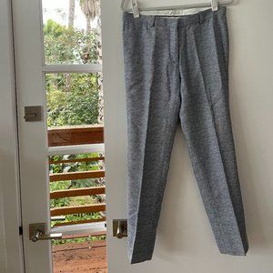 Sandro Paris‎ Trouser Pants in a White and Navy Pattern, Size 12, NWOT